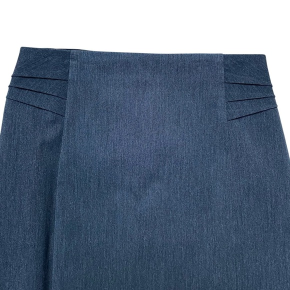 Express Gray Tailored Pencil Skirt Size 2 — Lined Workwear Classic - Picture 3 of 10